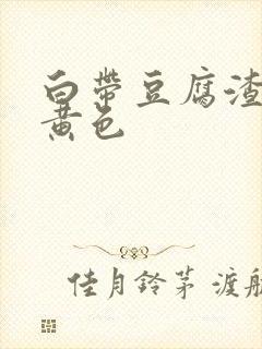 白带豆腐渣状带黄色