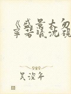 《盛景太匆匆》宁若曦沈砚舟