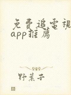 免费追电视剧的app推荐