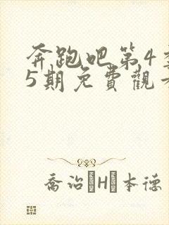 奔跑吧第4季第5期免费观看封面