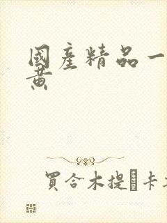 国产精品一级特黄封面