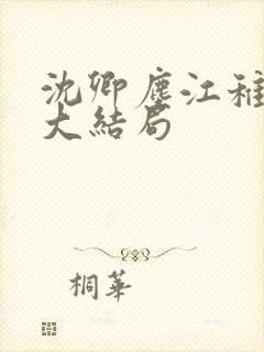 沈卿尘江稚最后大结局封面