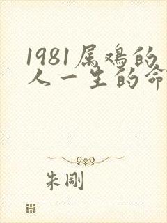 1981属鸡的人一生的命运是怎么样的