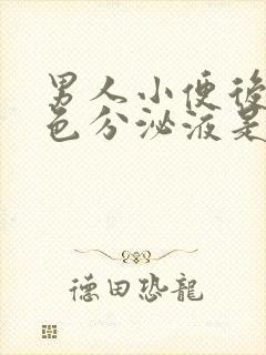 男人小便后有白色分泌液是什么原因封面