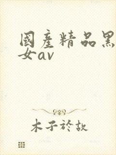 国产精品黑丝美女av