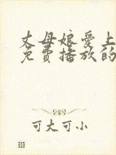 丈母娘爱上女胥免费播放的电视剧