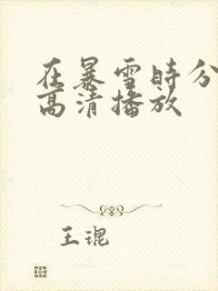 在暴雪时分免费高清播放