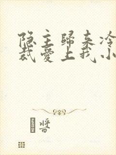 隐主归来冷艳总裁爱上我小说封面