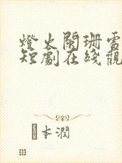 灯火阑珊处等你短剧在线观看