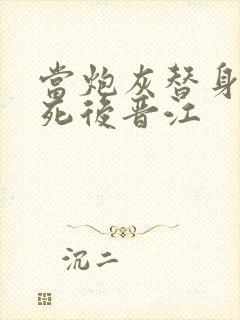 当炮灰替身的我死后晋江