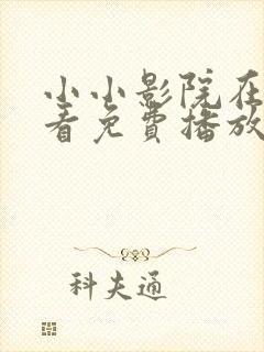 小小影院在线观看免费播放电视剧大