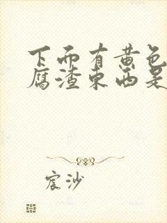 下面有黄色的豆腐渣东西是什么