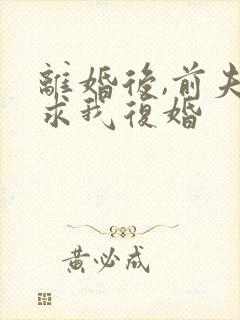 离婚后,前夫跪求我复婚封面