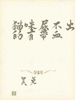 猫咪尿不出来尿的有带血封面