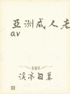 亚洲成人老熟女av封面