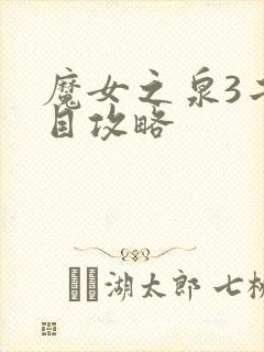 魔女之泉3二周目攻略