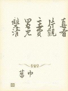 双男主片真人高清免费观看电视剧