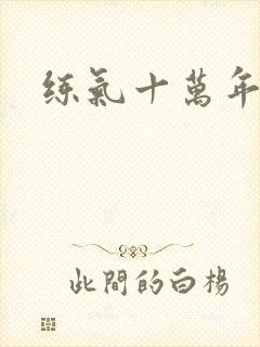 练气十万年境界