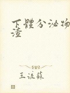 下体分泌物豆腐渣