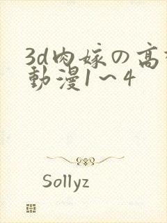 3d肉嫁の高柳动漫1～4封面