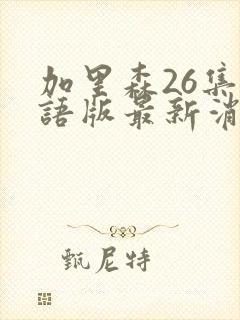 加里森26集国语版最新消息