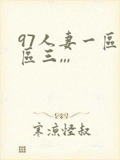 97人妻一区二区三,,,