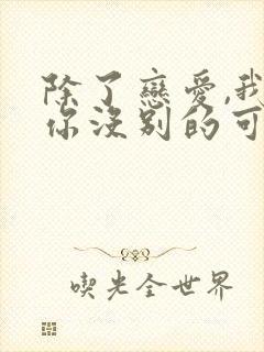 除了恋爱,我跟你没别的可谈