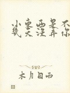 小东西是不是好几天没弄你了