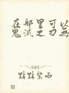 在哪里可以看到鬼灭之刃无限列车