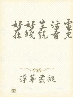 好好生活电视剧在线观看免费全集封面