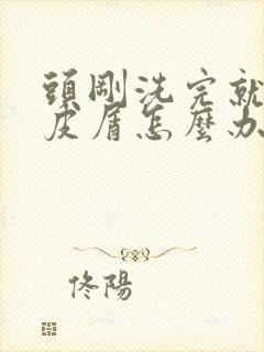 头刚洗完就有头皮屑怎么办