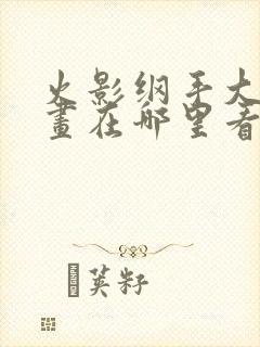 火影纲手大雷漫画在哪里看