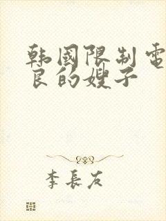 韩国限制电影善良的嫂子封面