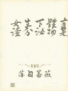 女生下体有豆腐渣分泌物是什么原因