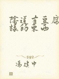 阴道有豆腐渣一样的东西