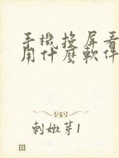 手机投屏看电视用什么软件