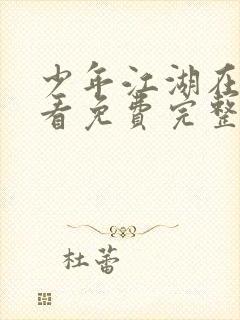 少年江湖在线观看免费完整版高清