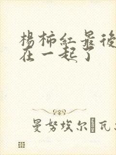 杨柿红最后和谁在一起了