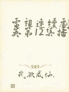 电视连续剧郭兰英第12集播放