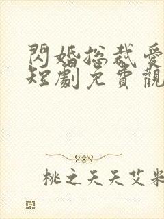 闪婚总裁爱上我短剧免费观看