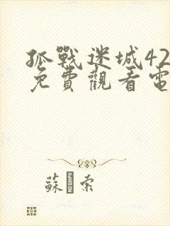 孤战迷城42集免费观看电视剧封面