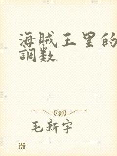 海贼王里的女帝调数