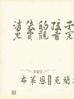 消失的孩子全集免费观看完整版高清