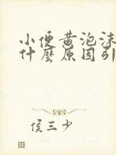 小便黄泡沫多是什么原因引起的