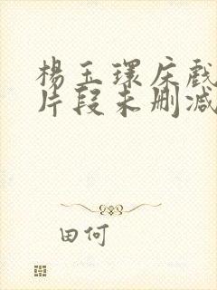 杨玉环床戏高潮片段未删减