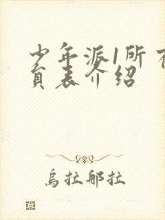 少年派1所有演员表介绍封面