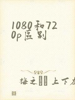 1080和720p区别封面