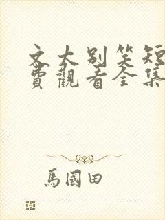 文太别笑短剧免费观看全集高清版