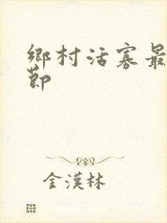 乡村活寡最新章节