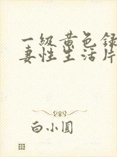 一级黄色录相夫妻性生活片